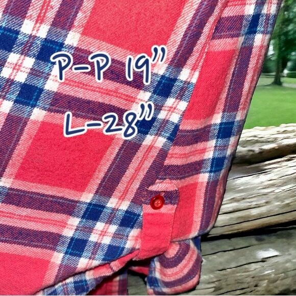 Derek Heart Plaid Flannel Appliqué Michigan Mitten Women’s Size Size Medium EUC - Picture 5 of 16